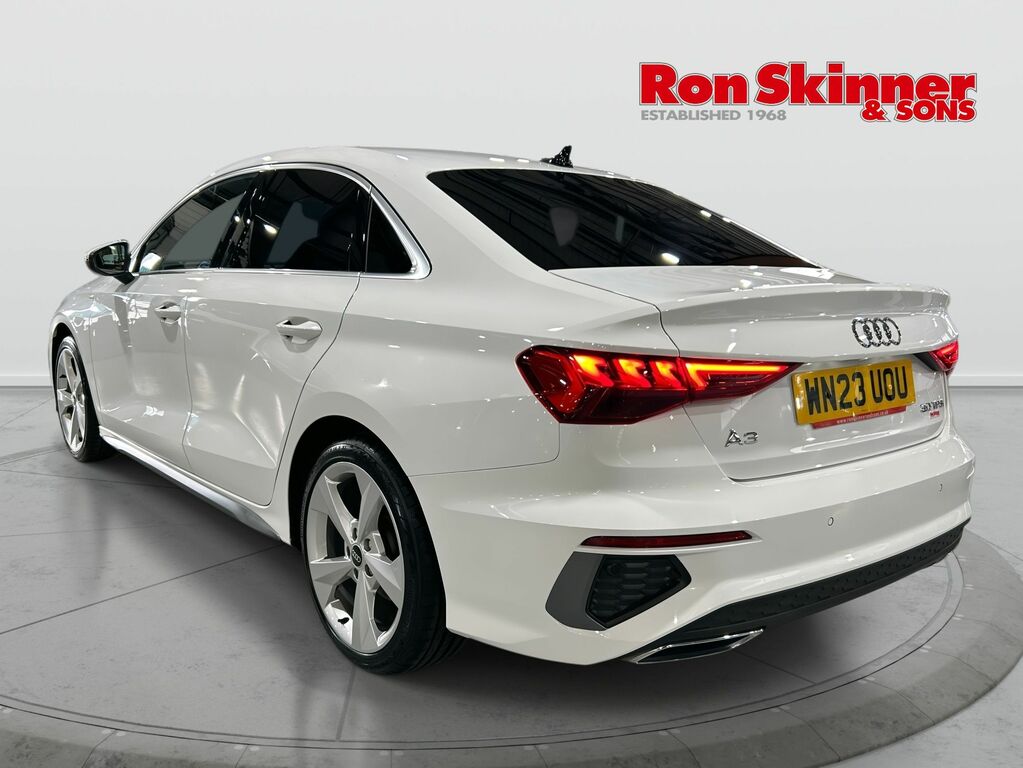 Audi A3 1.0 Tfsi 30 S Line Saloon Euro 6 WN23UOU White #3