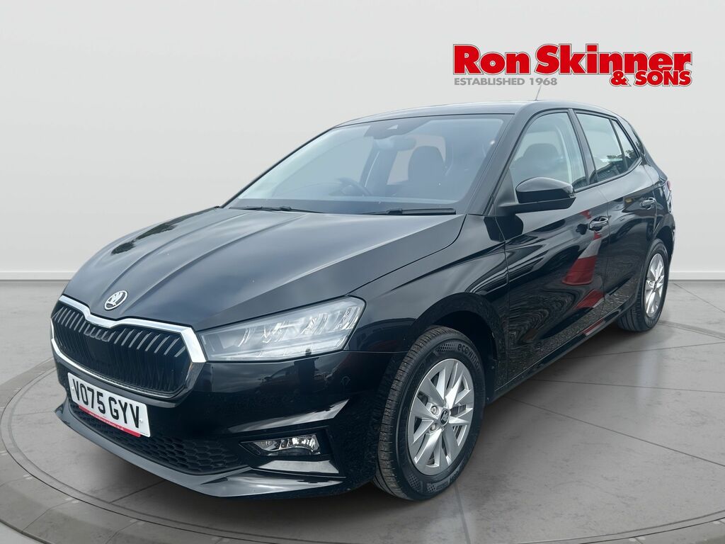 Skoda Fabia 1.0 Tsi Se Edition Hatchback Dsg Euro 6 VO75GYV Black #2