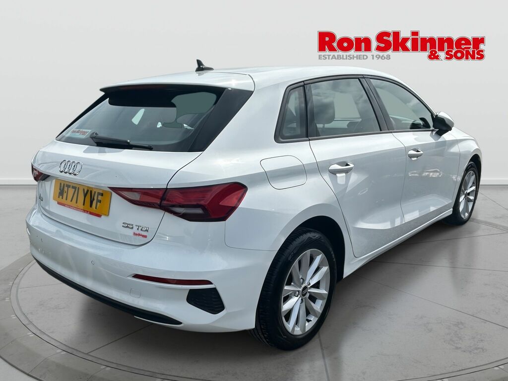 Audi A3 2.0 Tdi 35 Technik Sportback S Tronic E MT71YVF White #4