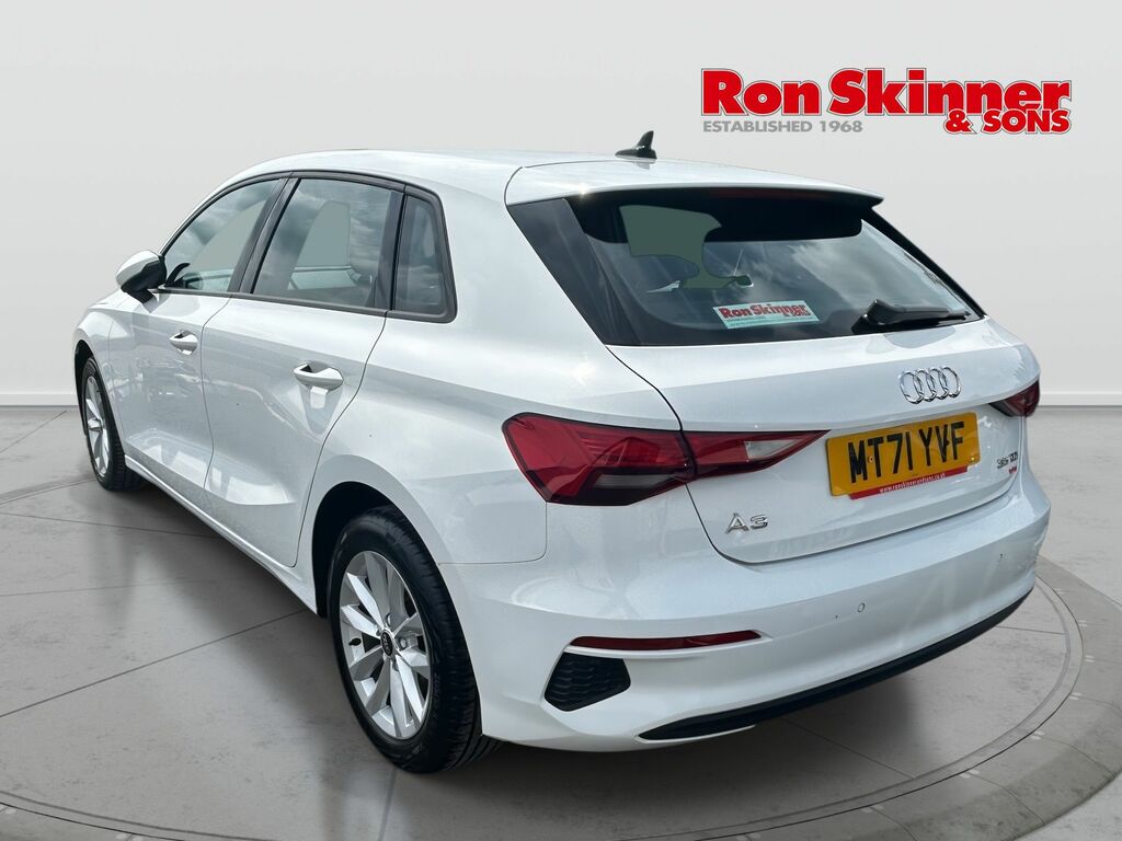 Audi A3 2.0 Tdi 35 Technik Sportback S Tronic E MT71YVF White #3