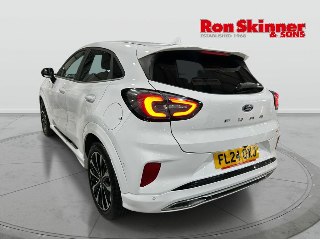 Ford Puma 1.0T Ecoboost Mhev St-line Vignale Suv FL24OXJ White #3