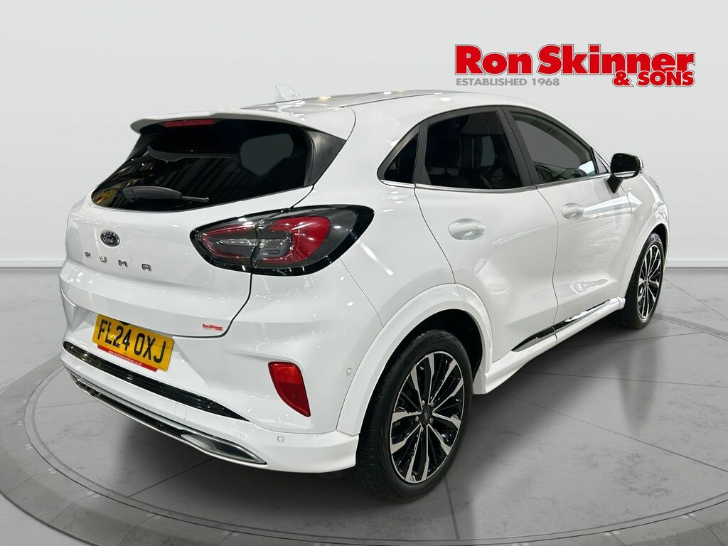 Ford Puma 1.0T Ecoboost Mhev St-line Vignale Suv FL24OXJ White #4