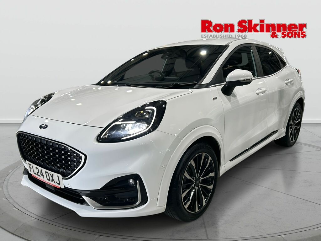 Ford Puma 1.0T Ecoboost Mhev St-line Vignale Suv FL24OXJ White #2
