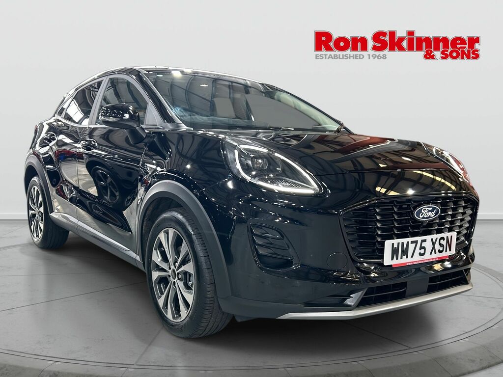 Ford Puma 1.0T Ecoboost Mhev Titanium Suv Hybrid Black