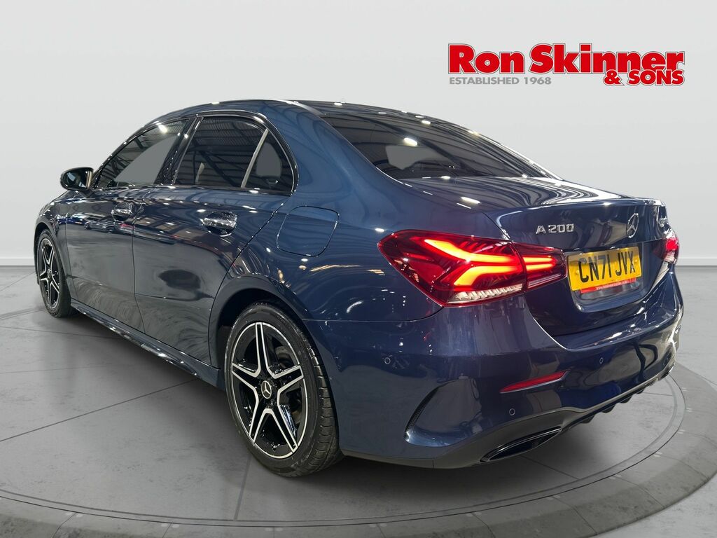 Mercedes-Benz A Class 1.3 A200 Amg Line Edition Premium Plus Saloon CN71JVX Blue #3