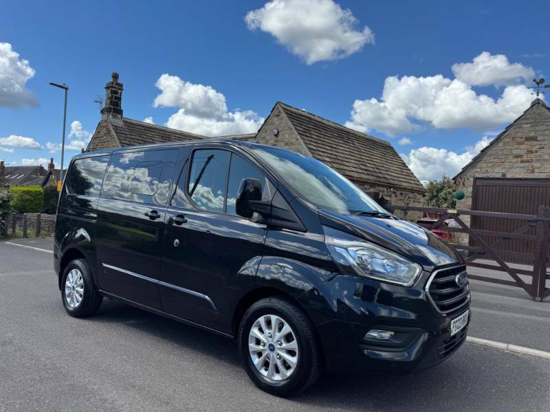 Ford Transit Custom 2.0 320 Ecoblue Limited Crew Van L1 H1 Euro 6 FG23RKU Black