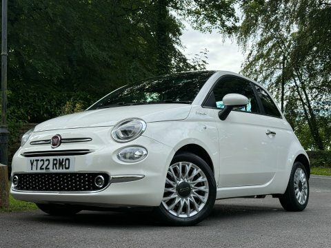 Fiat 500 500E Red White #1