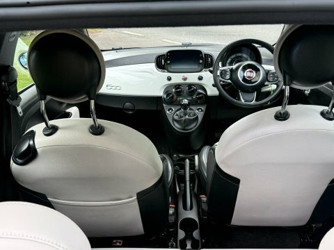 Fiat 500 500E Red White #40