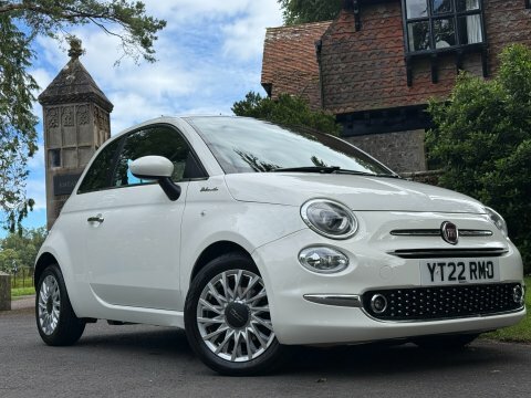 Fiat 500 500E Red White #2