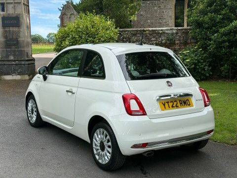 Fiat 500 500E Red White #9