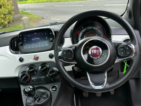 Fiat 500 500E Red White #28