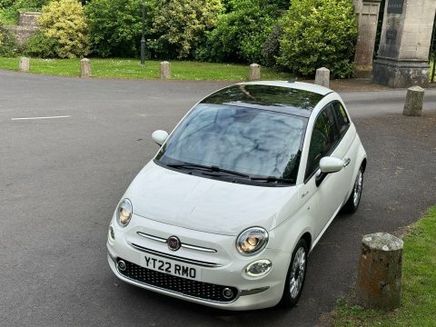 Fiat 500 500E Red White #21