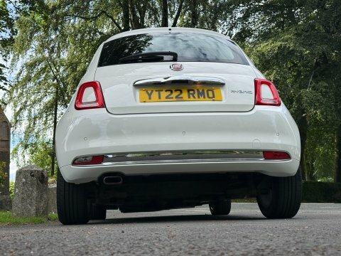 Fiat 500 500E Red White #19