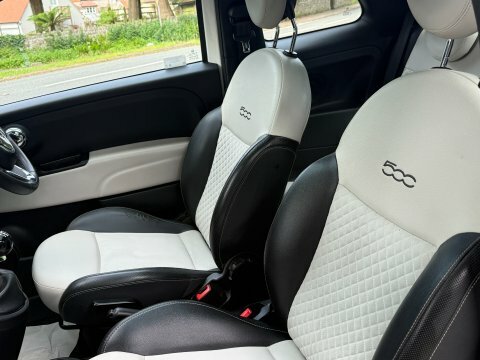 Fiat 500 500E Red White #43