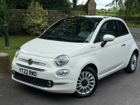 Fiat 500 500E Red White #3