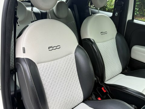 Fiat 500 500E Red White #25