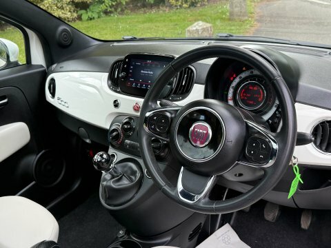 Fiat 500 500E Red White #27