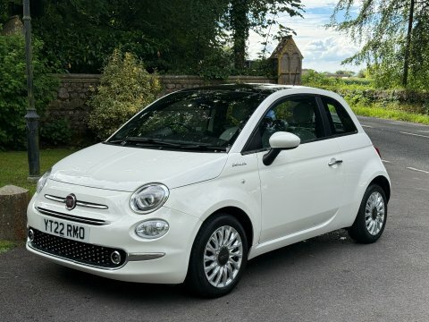 Fiat 500 500E Red White #5