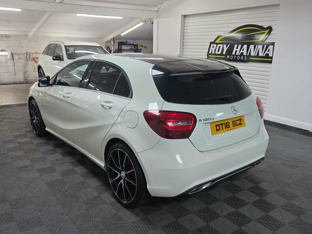Mercedes-Benz A Class 1.5 A180d Sport Hatchback Euro 6 DT16SCZ White #4