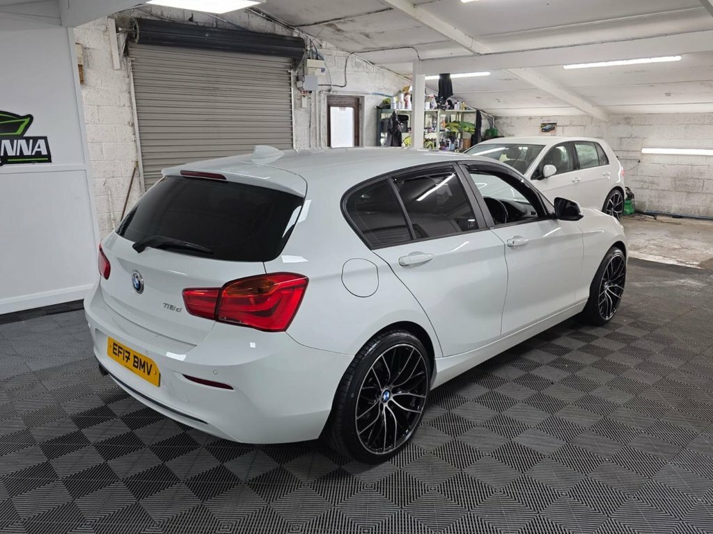 BMW 1 Series 2.0 118D Sport Hatchback Euro 6 EF17BMV White #6