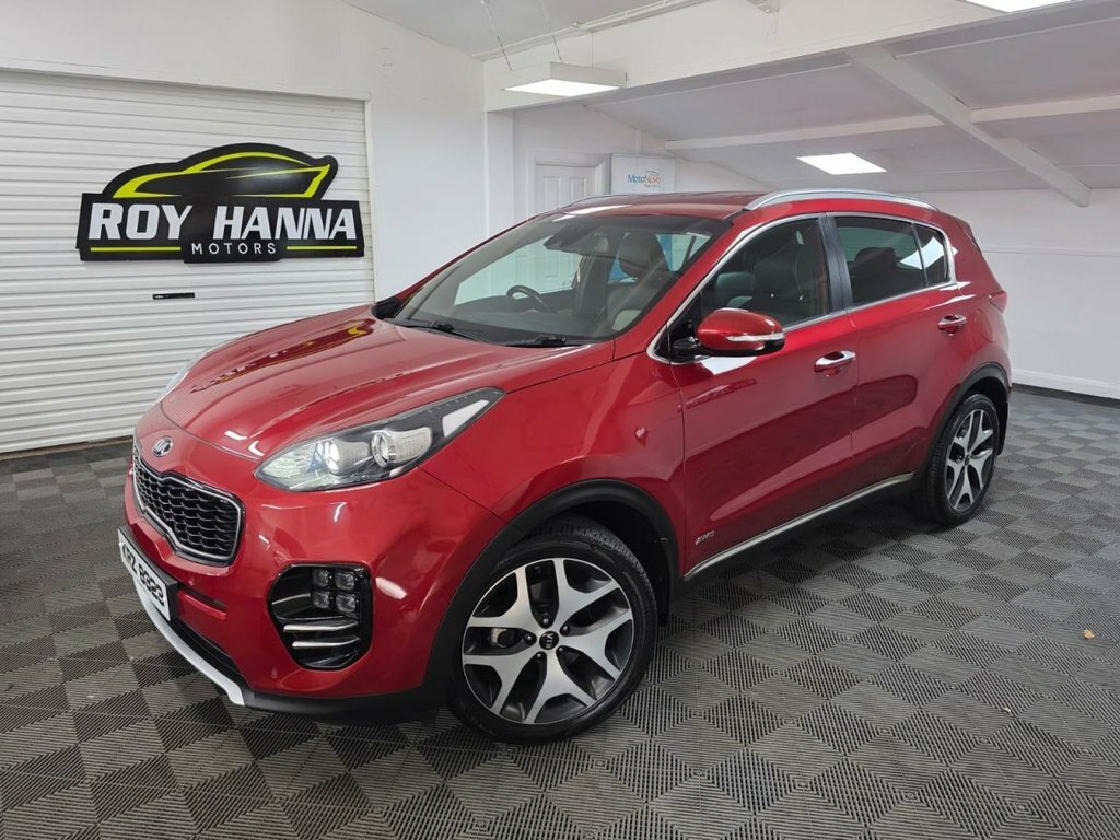 Kia Sportage 2.0 Crdi Gt-line Suv Awd Euro 6 KRZ8323 Red #2