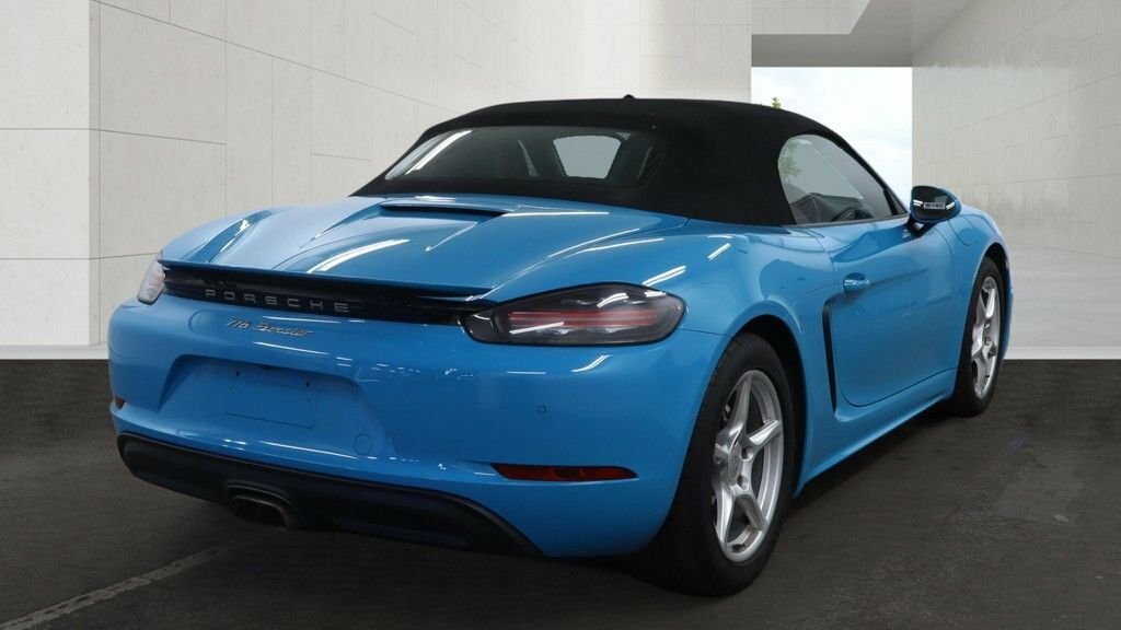 Porsche 718 Boxster Convertible Blue #4