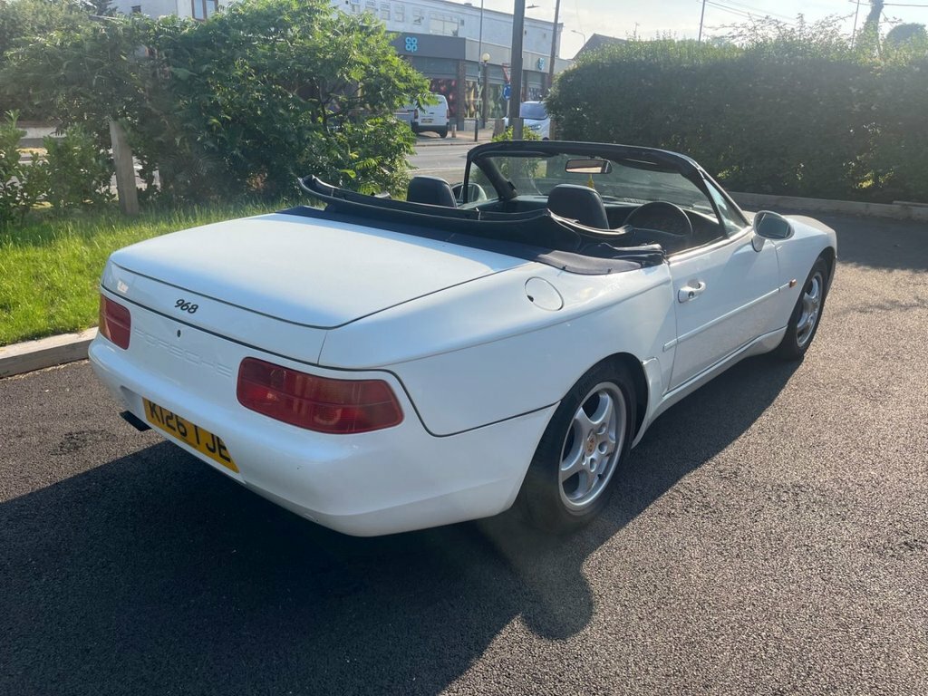 Porsche 968 Convertible White #6