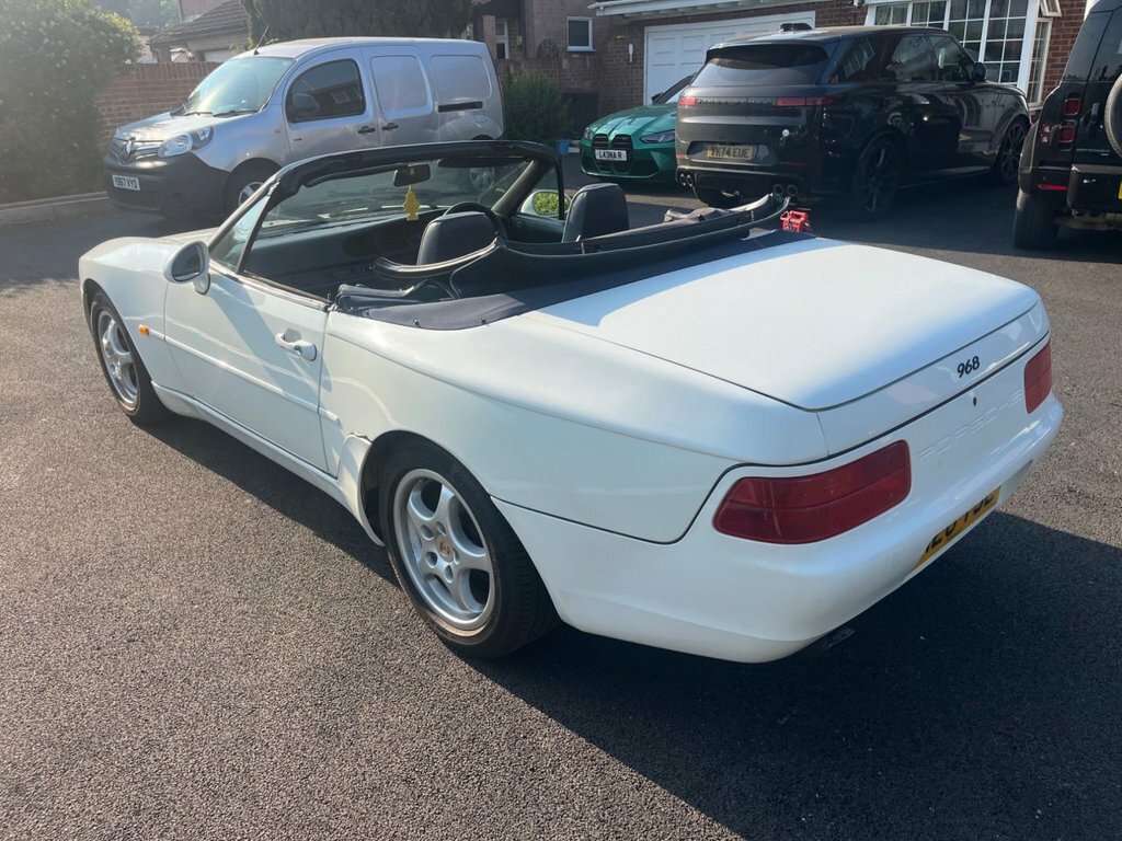 Porsche 968 Convertible White #5