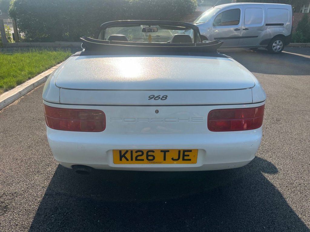 Porsche 968 Convertible White #3