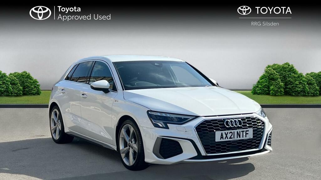 Audi A3 1.5 Tfsi 35 S Line Sportback S Tronic Euro 6 Ss White
