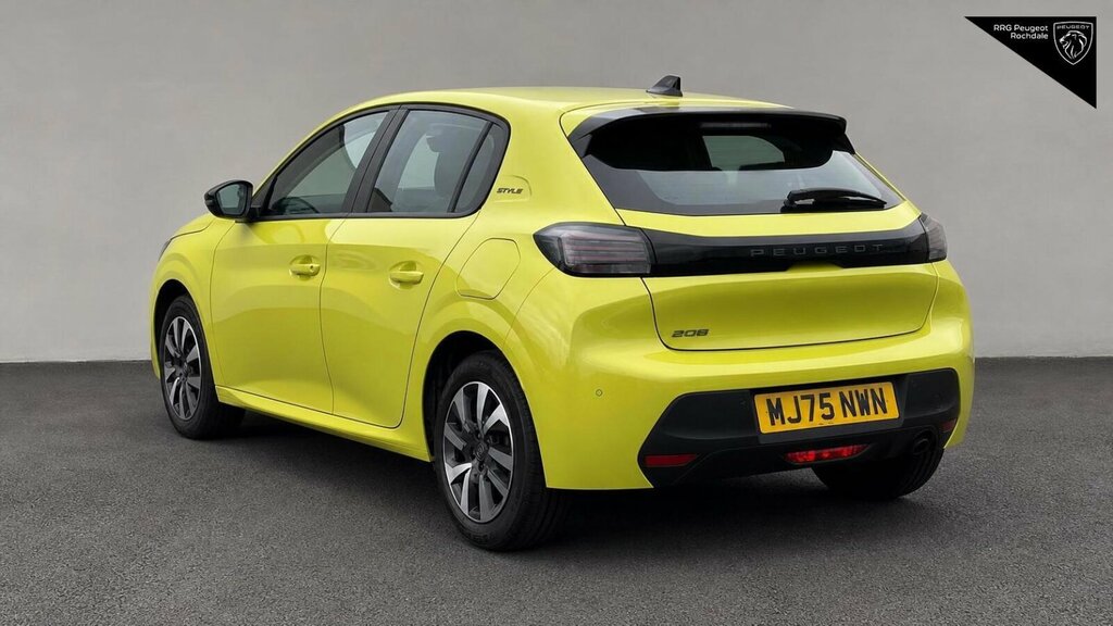 Peugeot 208 1.2 Puretech Style Euro 6 Ss MJ75NWN Yellow #6