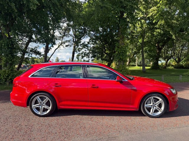 Audi A4 Avant 2017 2.0 Tdi Ultra S Line Estate SW17UBV Red #2