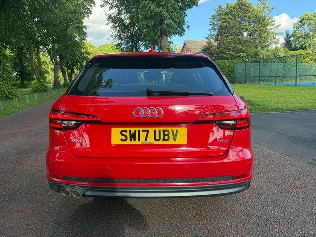 Audi A4 Avant 2017 2.0 Tdi Ultra S Line Estate SW17UBV Red #4
