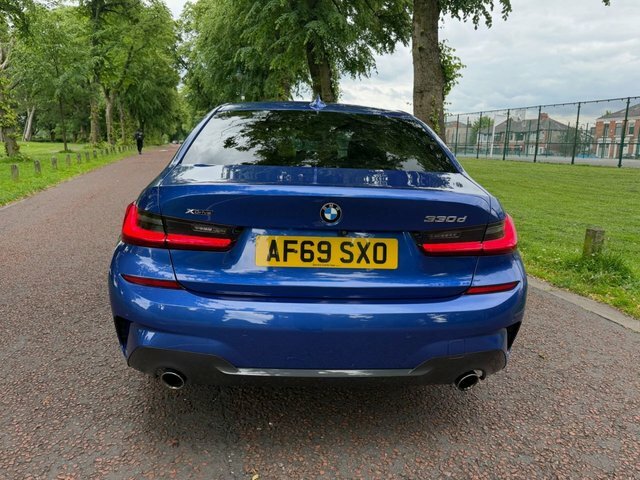BMW 3 Series 2019 3.0 330D M Sport Saloon Xdriv AF69SXO Blue #4