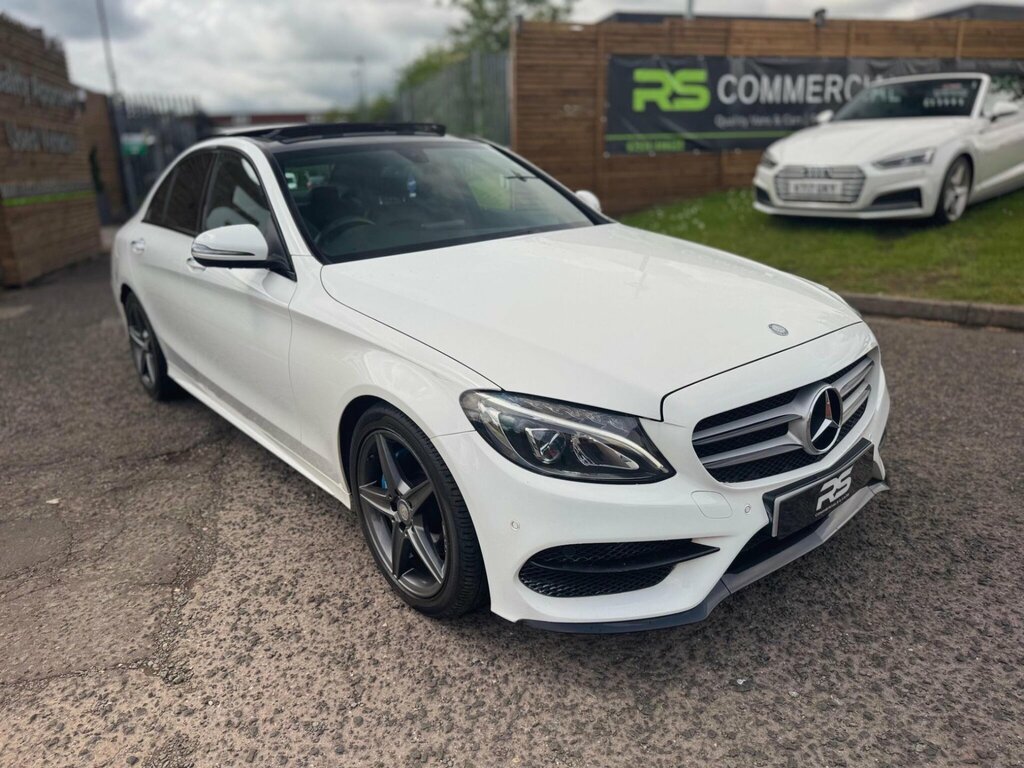 Mercedes-Benz C Class 1.6 C200d Amg Line Premium G-tronic Euro 6 Ss White #2