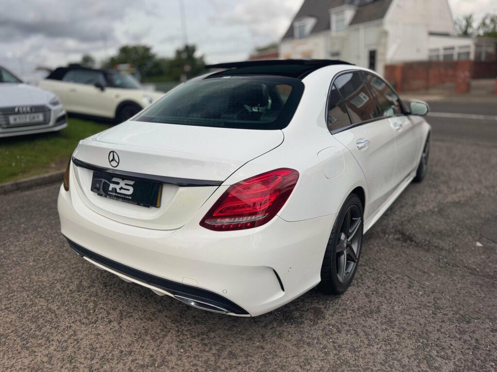 Mercedes-Benz C Class 1.6 C200d Amg Line Premium G-tronic Euro 6 Ss White #4