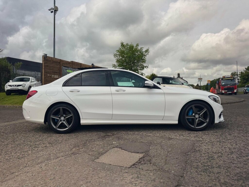 Mercedes-Benz C Class 1.6 C200d Amg Line Premium G-tronic Euro 6 Ss White #3