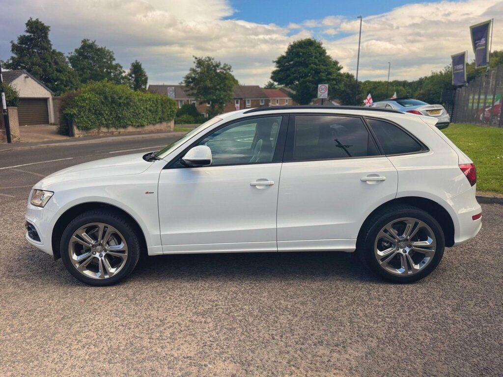 Audi Q5 2.0 Tdi S Line Plus Quattro Euro 6 Ss MV16CZE White #3