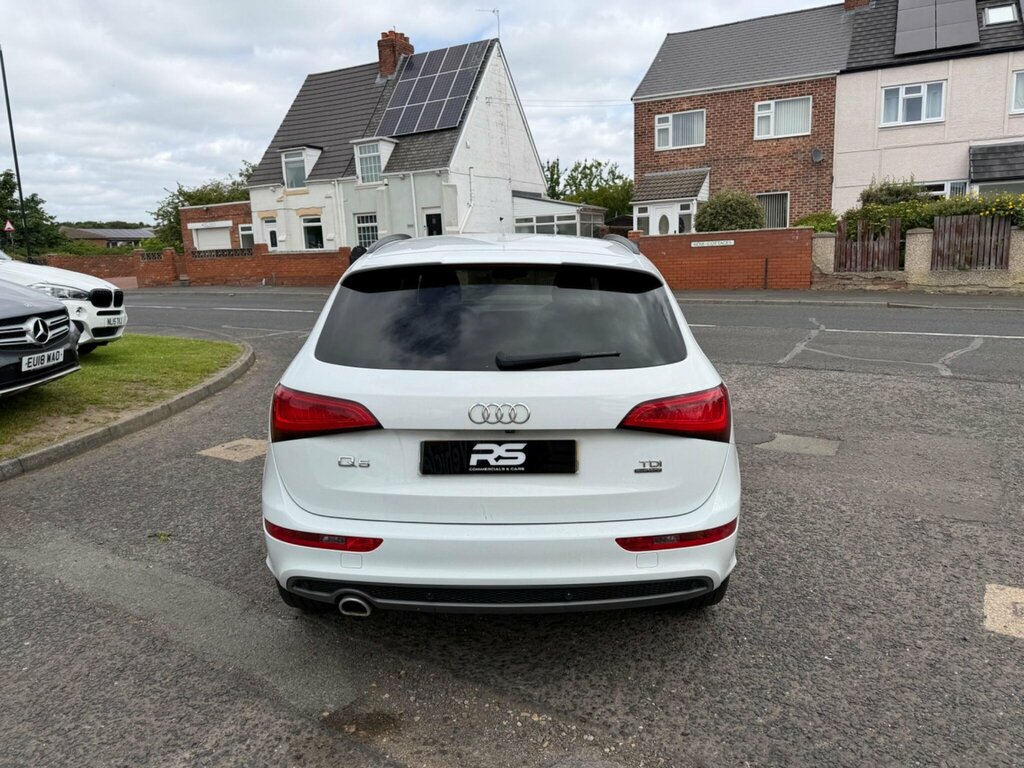 Audi Q5 2.0 Tdi S Line Plus Quattro Euro 6 Ss White #2