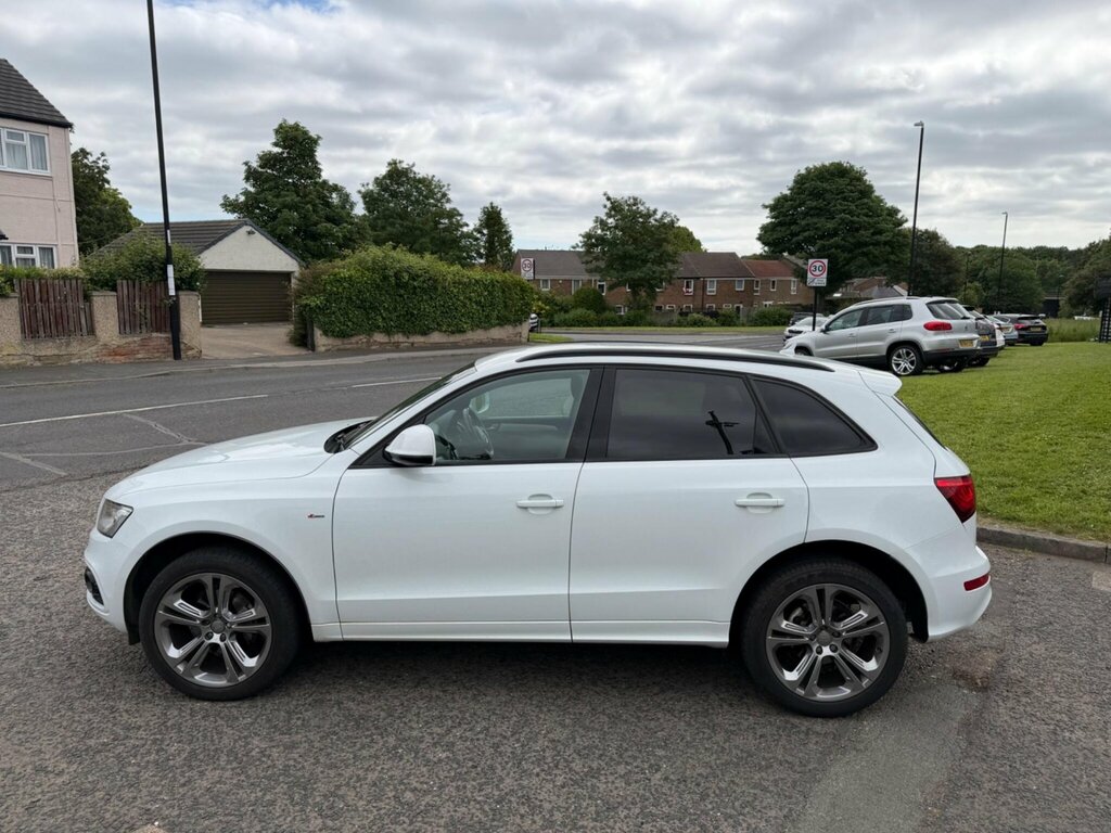 Audi Q5 2.0 Tdi S Line Plus Quattro Euro 6 Ss White #5