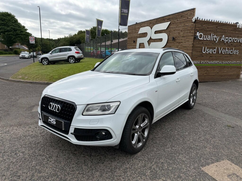 Audi Q5 2.0 Tdi S Line Plus Quattro Euro 6 Ss White #3
