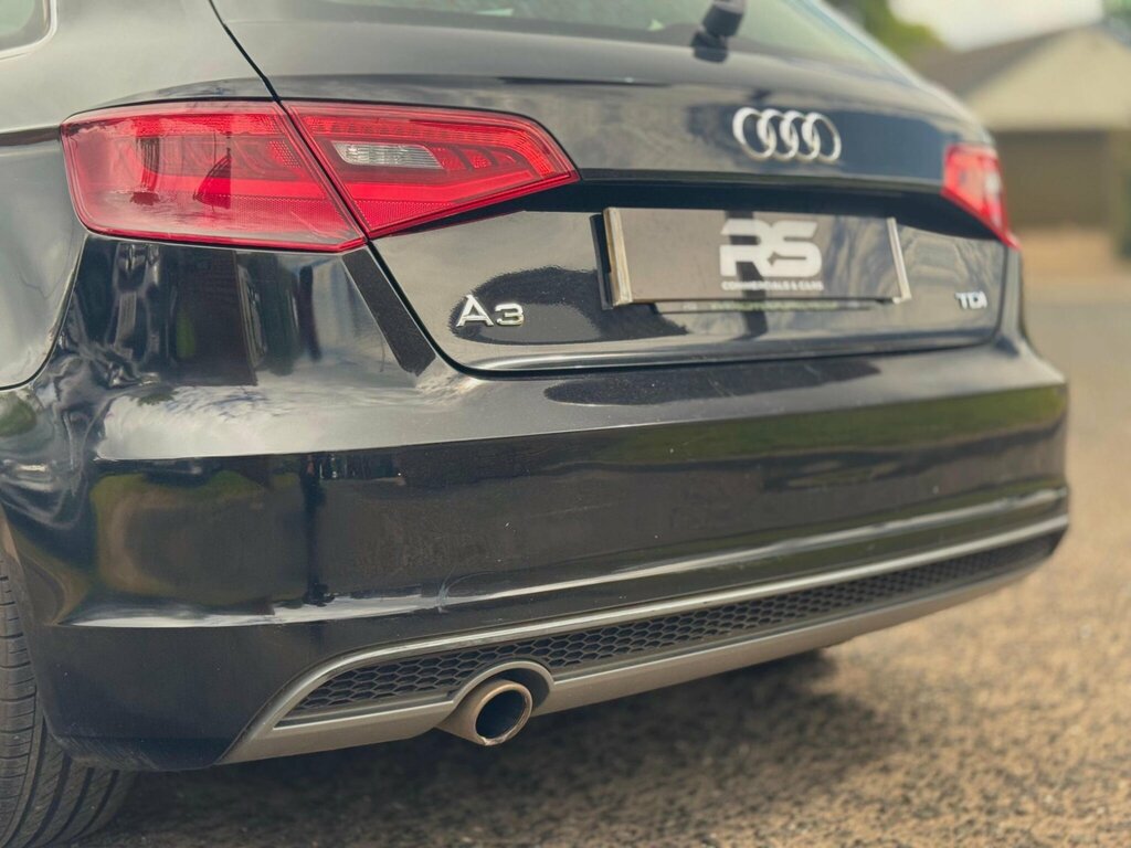Audi A3 1.6 Tdi S Line Sportback Euro 6 Ss Black #10
