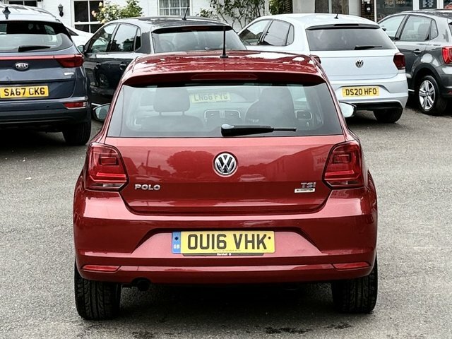 Volkswagen Polo 1.2 Tsi Bluemotion Tech Se Design Hatchback Pe Red #5