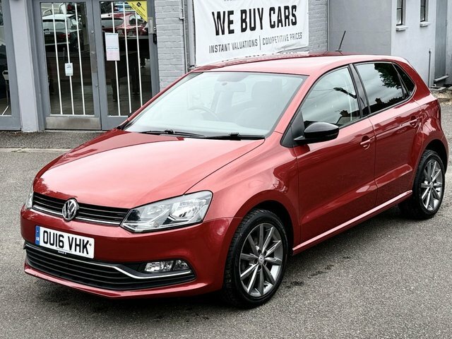 Volkswagen Polo 1.2 Tsi Bluemotion Tech Se Design Hatchback Pe Red #3