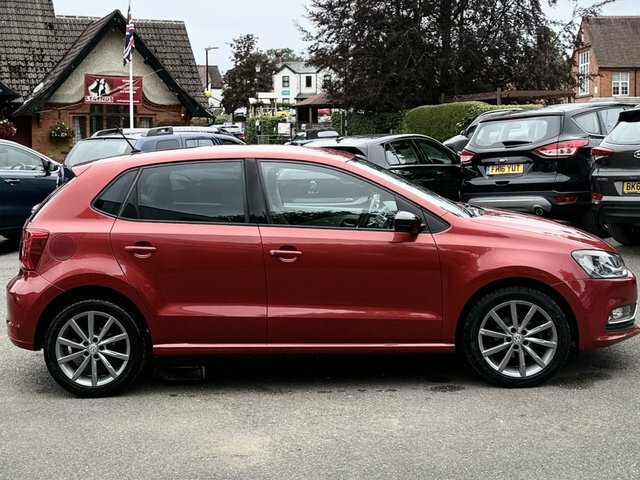 Volkswagen Polo 1.2 Tsi Bluemotion Tech Se Design Hatchback Pe Red #6