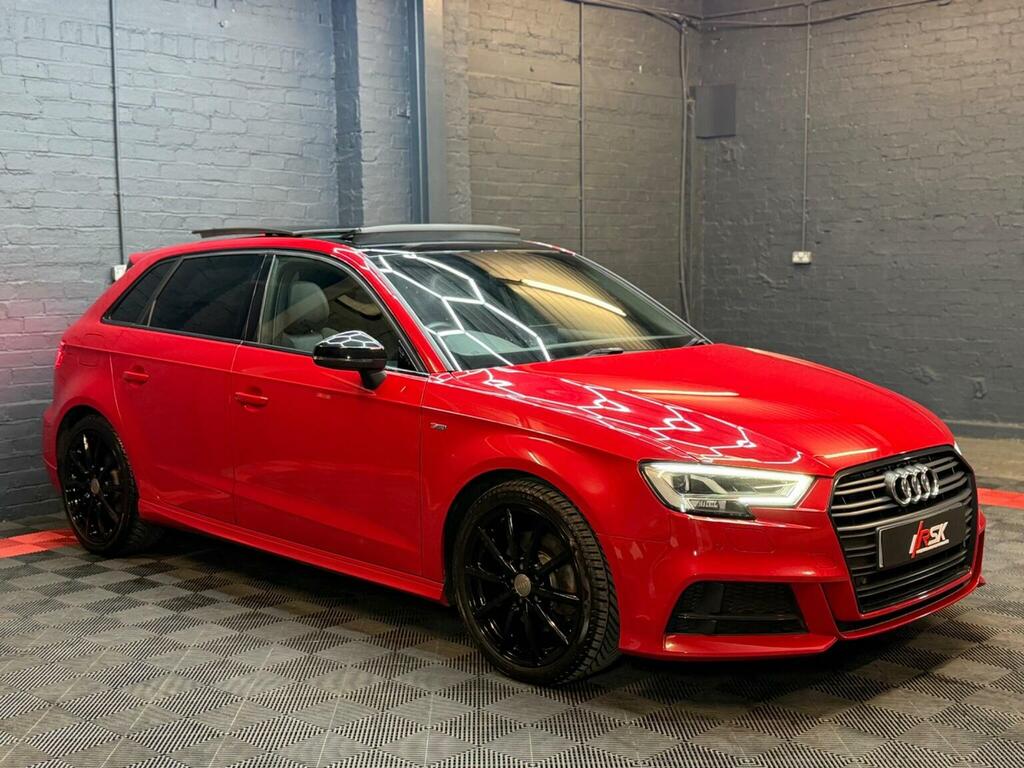 Audi A3 Hatchback 2.0 Tdi Black Edition Sportback Euro 6 ST67HDK Red #2