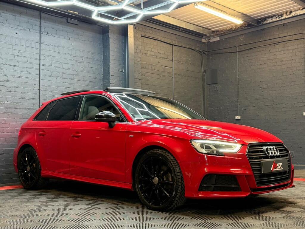 Audi A3 Hatchback 2.0 Tdi Black Edition Sportback Euro 6 ST67HDK Red #3