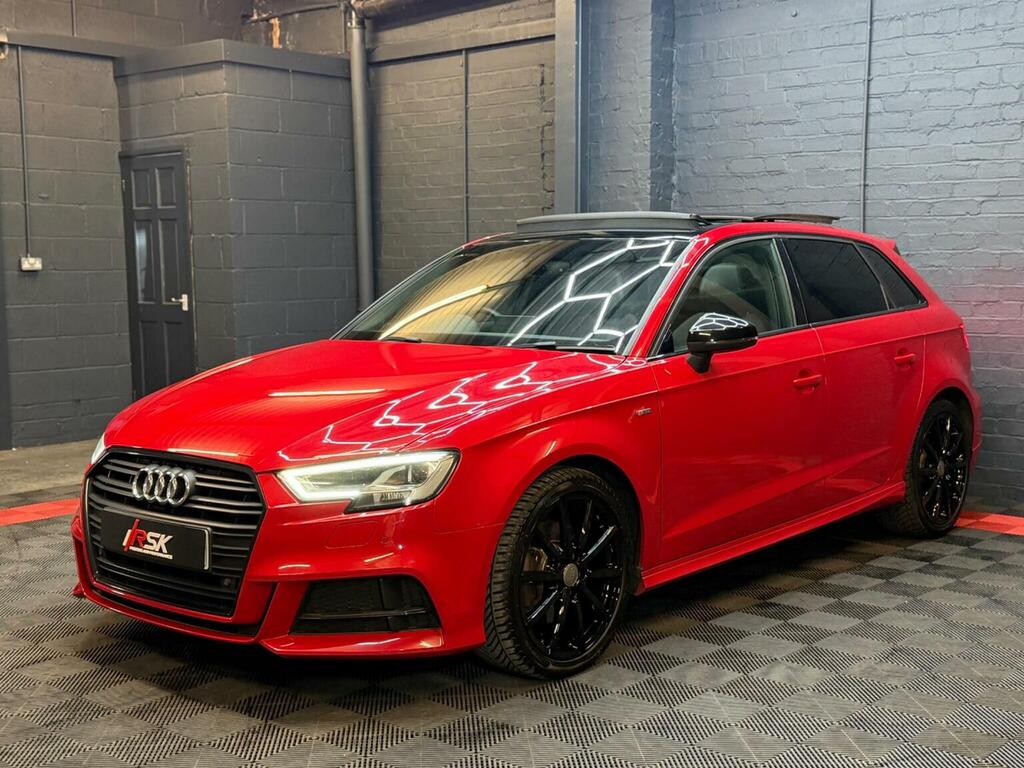 Audi A3 Hatchback 2.0 Tdi Black Edition Sportback Euro 6 ST67HDK Red #6