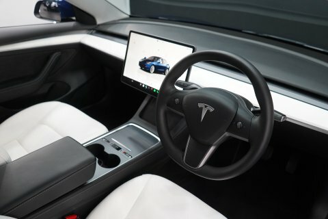 Tesla Model 3 Rwd White Interior 
