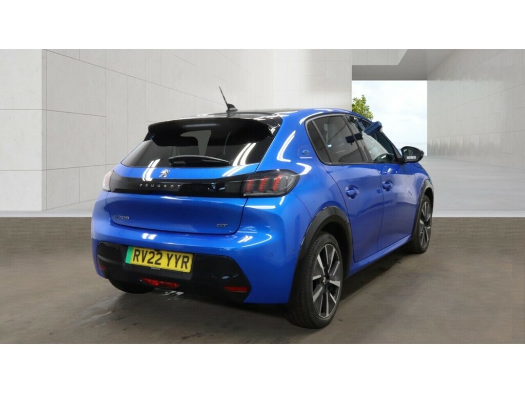 Peugeot e-208 50Kwh Gt Premium Hatchback 136 Blue #4